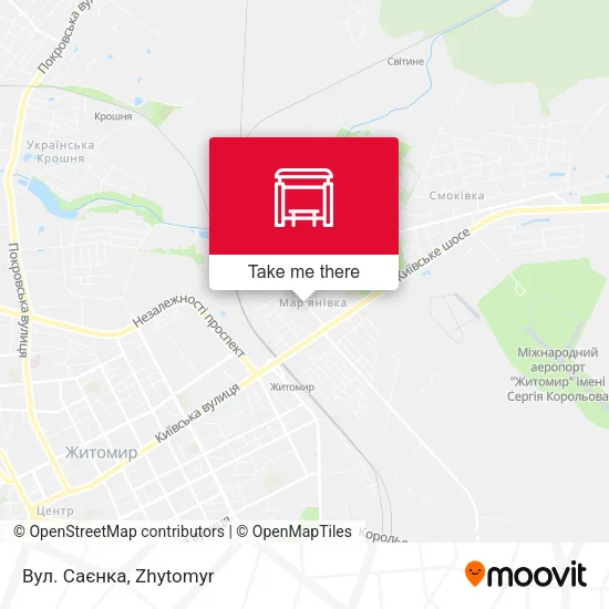 Вул. Саєнка map