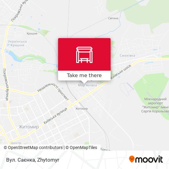 Вул. Саєнка map