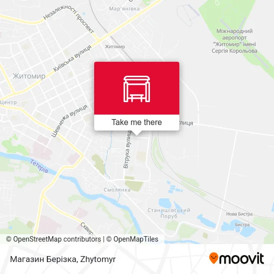 Магазин Берізка map