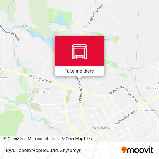 Вул. Героїв Чорнобиля map