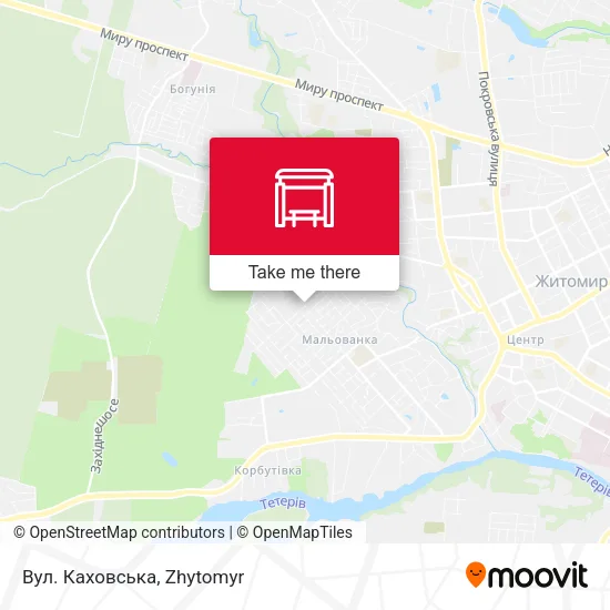 Вул. Каховська map