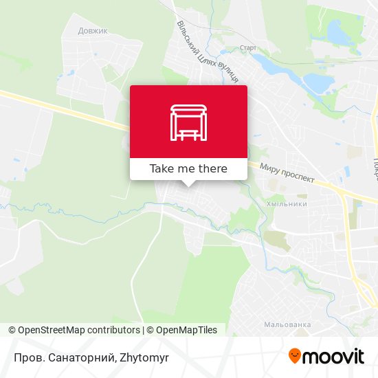 Пров. Санаторний map