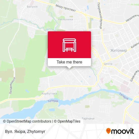 Карта Вул. Якіра