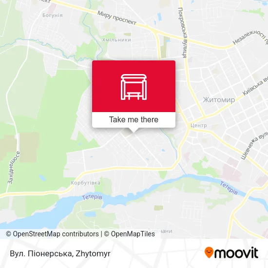 Карта Вул. Піонерська