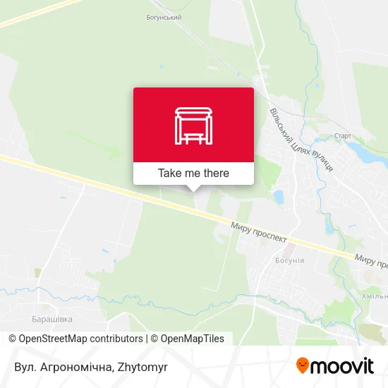 Карта Вул. Агрономічна