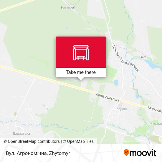 Карта Вул. Агрономічна