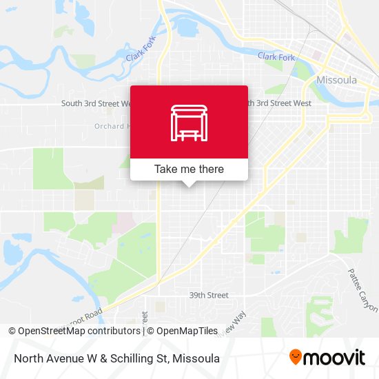 Mapa de North Avenue W & Schilling St
