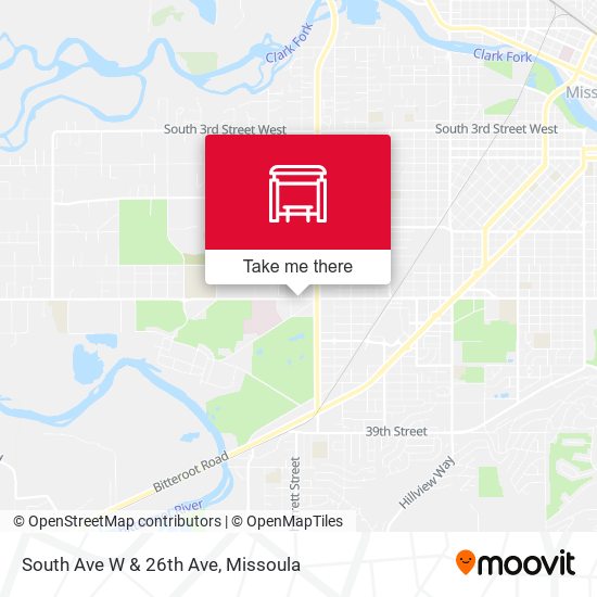 South Ave W & 26th Ave map