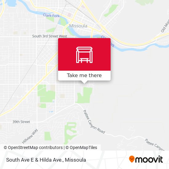 Mapa de South Ave E & Hilda Ave.