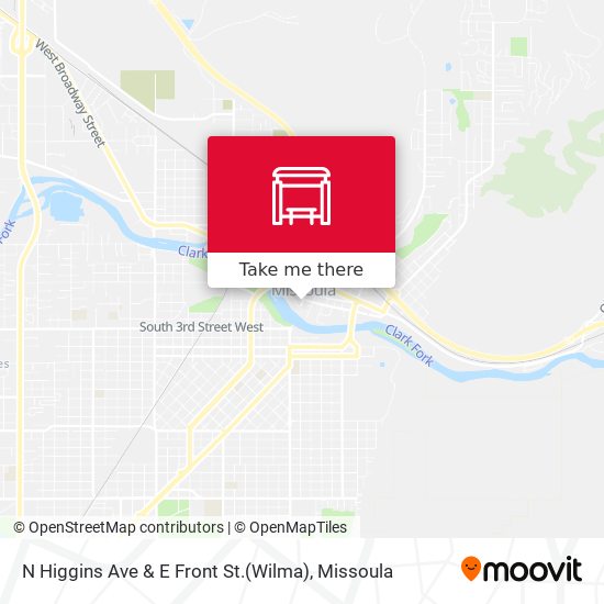N Higgins Ave & E Front St.(Wilma) map
