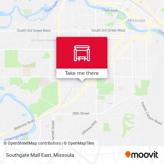 Mapa de Southgate Mall East