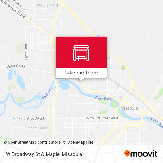Mapa de W Broadway St & Maple