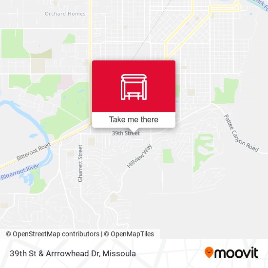 39th St & Arrrowhead Dr map
