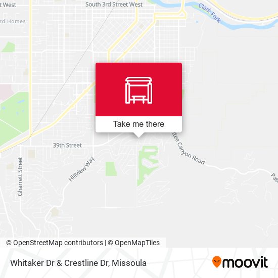Whitaker Dr & Crestline Dr map