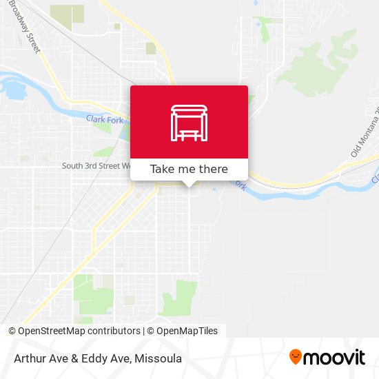 Arthur Ave & Eddy Ave map