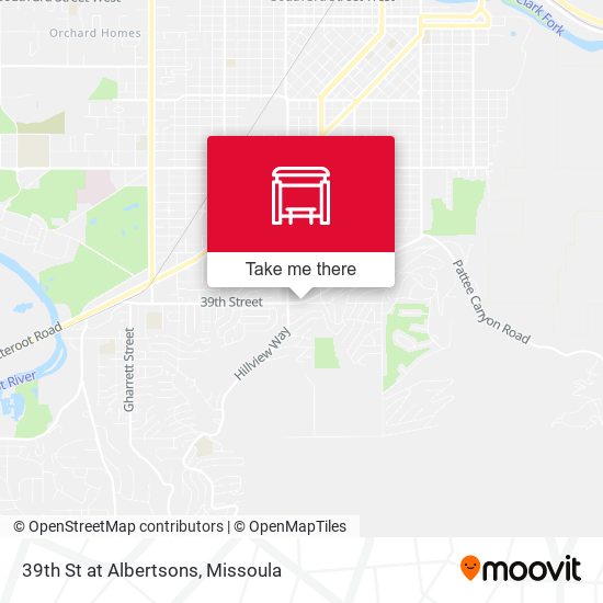 39th St at Albertsons map