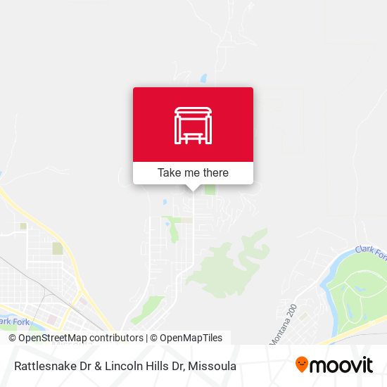 Rattlesnake Dr & Lincoln Hills Dr map