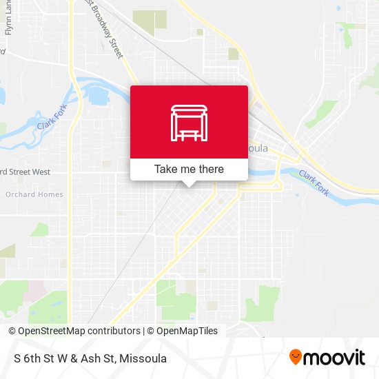Mapa de S 6th St W & Ash St