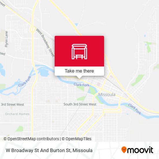 W Broadway St And Burton St map