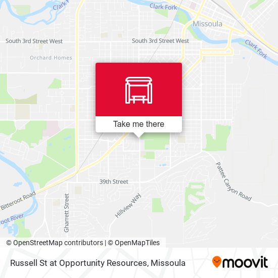 Mapa de Russell St at Opportunity Resources