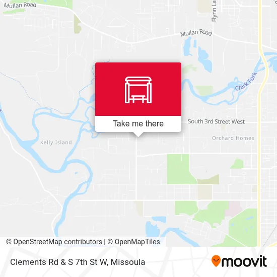 Clements Rd & S 7th St W map