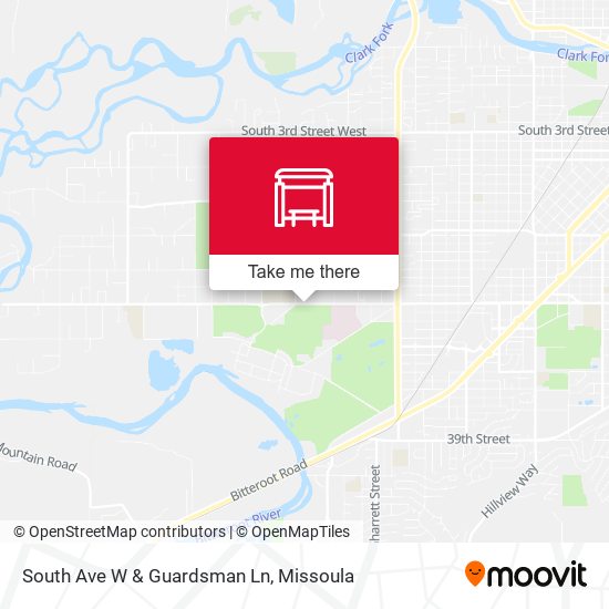 South Ave W & Guardsman Ln map