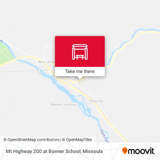 Mapa de Mt Highway 200 at Bonner School