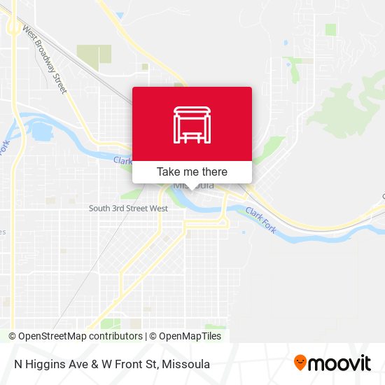 Mapa de N Higgins Ave & W Front St