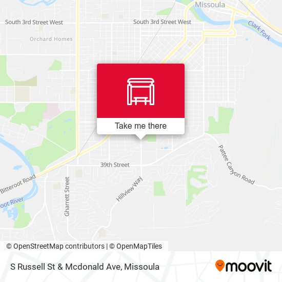 Mapa de S Russell St & Mcdonald Ave