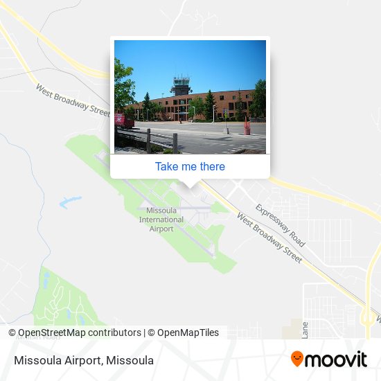 Missoula Airport map