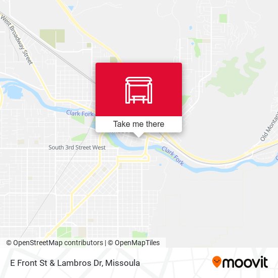 E Front St & Lambros Dr map