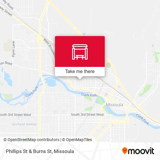 Phillips St & Burns St map