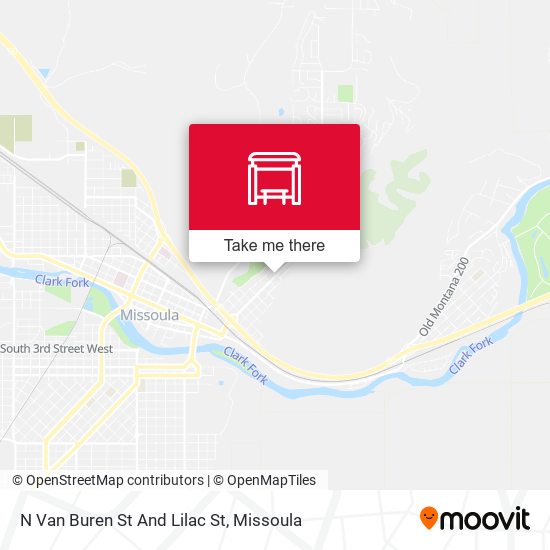N Van Buren St And Lilac St map