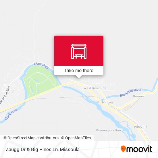 Zaugg Dr & Big Pines Ln map