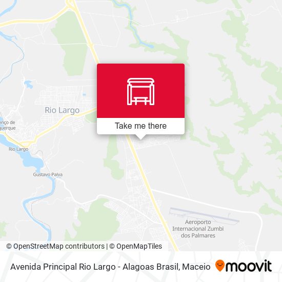 Avenida Principal Rio Largo - Alagoas Brasil map