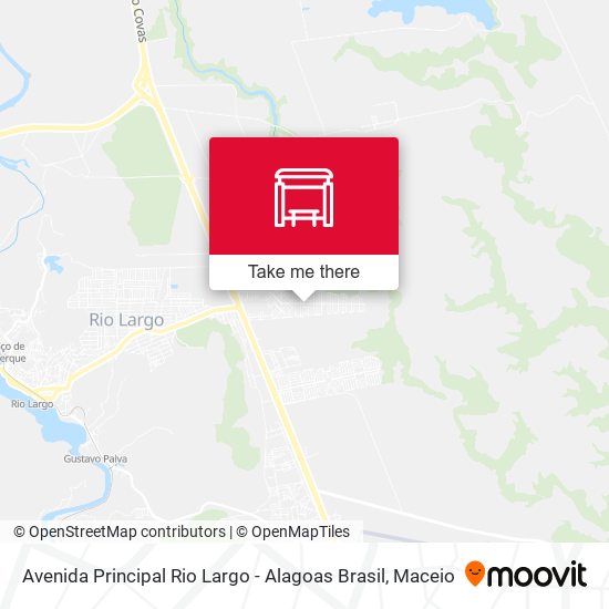Avenida Principal Rio Largo - Alagoas Brasil map