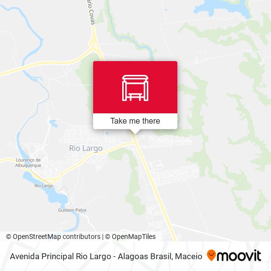 Avenida Principal Rio Largo - Alagoas Brasil map