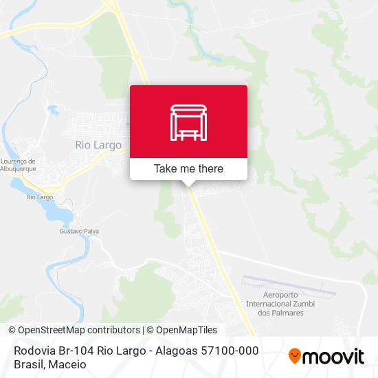 Mapa Rodovia Br-104 Rio Largo - Alagoas 57100-000 Brasil