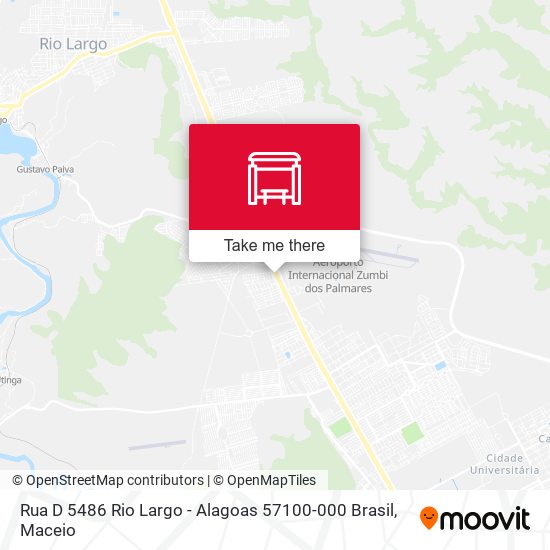 Rua D 5486 Rio Largo - Alagoas 57100-000 Brasil map