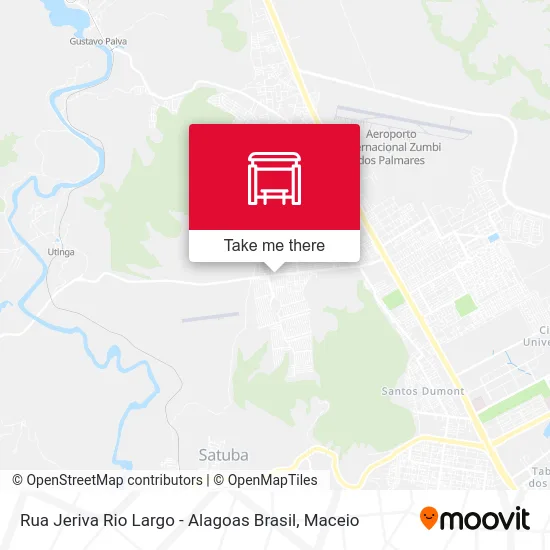 Rua Jeriva Rio Largo - Alagoas Brasil map