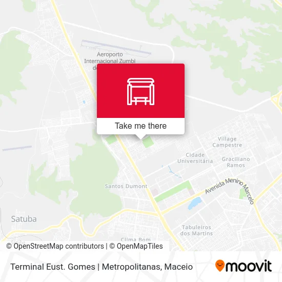 Terminal Eust. Gomes | Metropolitanas map