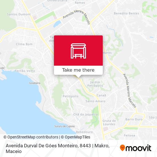 Mapa Avenida Durval De Góes Monteiro, 8443 | Makro