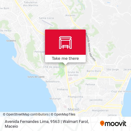 Avenida Fernandes Lima, 9563 | Walmart Farol map