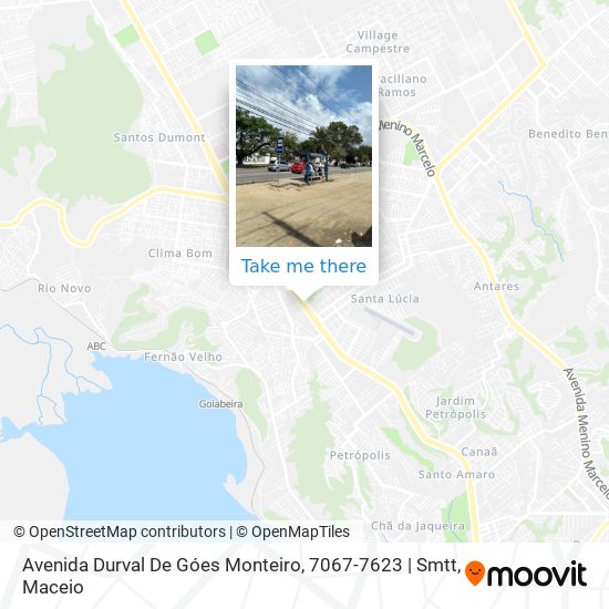 Mapa Avenida Durval De Góes Monteiro, 7067-7623 | Smtt