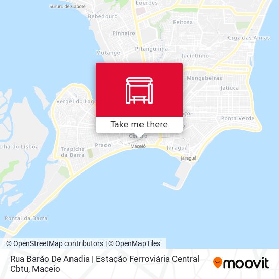 Rua Barão De Anadia | Estação Ferroviária Central Cbtu map