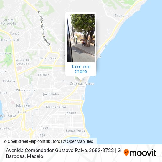 Mapa Avenida Comendador Gustavo Paiva, 3682-3722 | G Barbosa