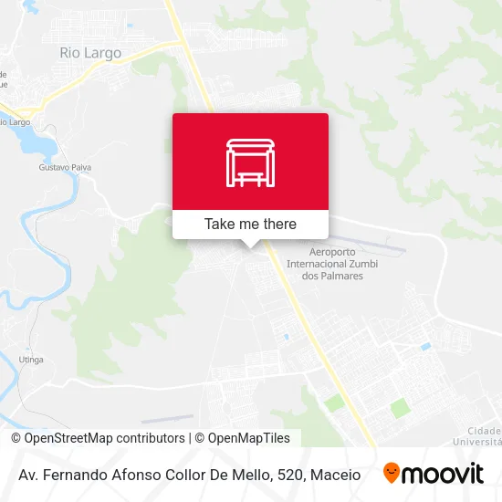 Mapa Av. Fernando Afonso Collor De Mello, 520