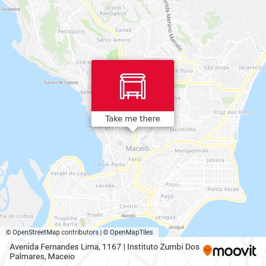 Mapa Avenida Fernandes Lima, 1167 | Instituto Zumbi Dos Palmares