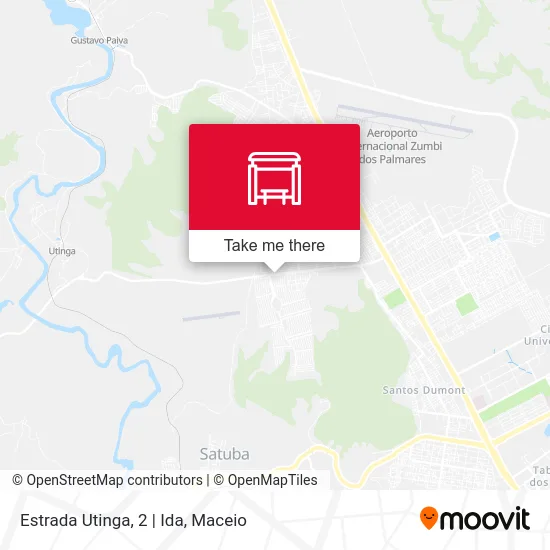 Estrada Utinga, 2 | Ida map