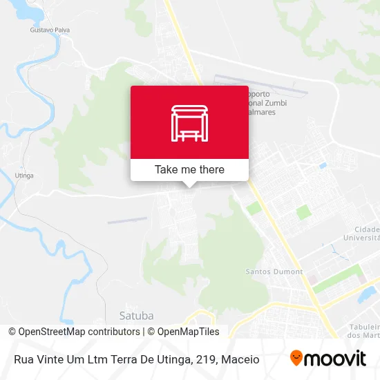 Rua Vinte Um Ltm Terra De Utinga, 219 map